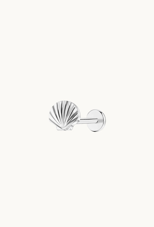 Seashell Flat Back Stud