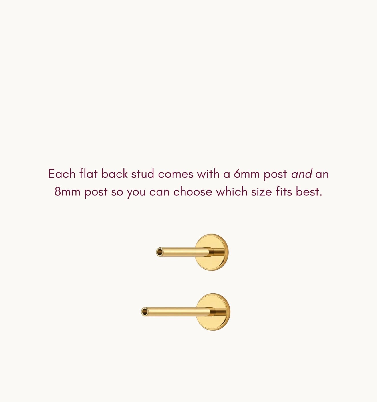 Marquis Flat Back Stud
